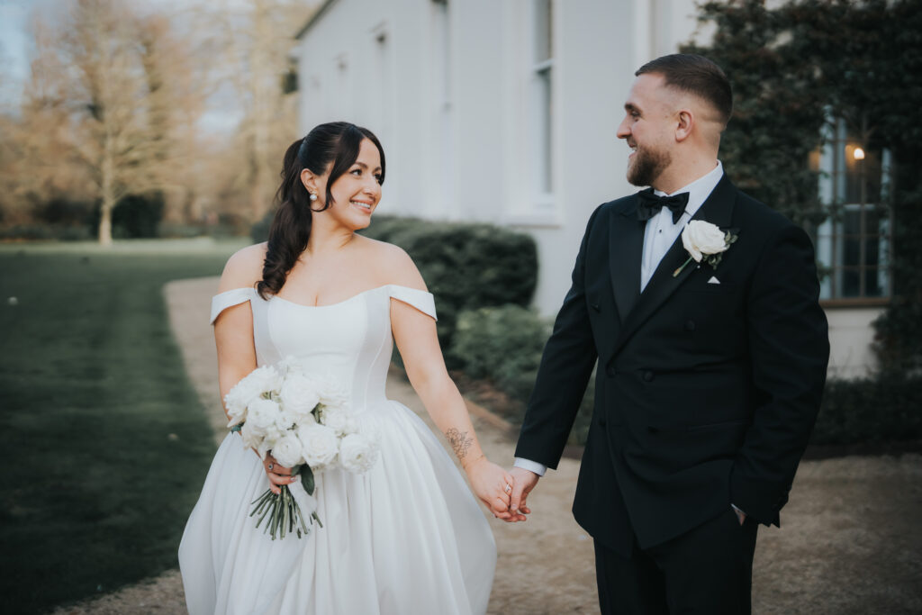 Stella York Bridal Transformation Croydon Bride wearing a fitted wedding dress after specialist bridal alterations in Sutton Surrey