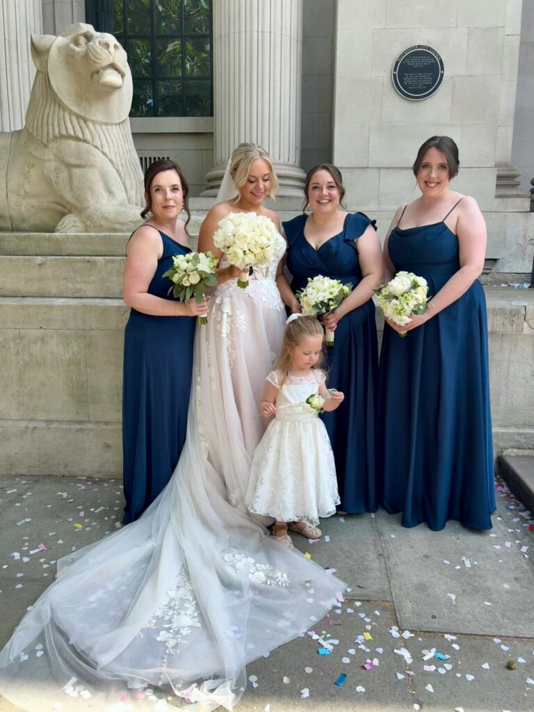 Wedding dress alterations Wimbledon for a real bride