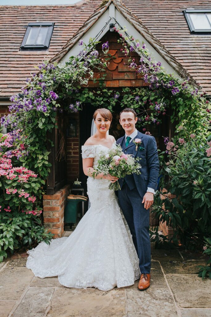 Brides by Aster alterations for Surrey bride wearing an Anny Lin wedding dress 