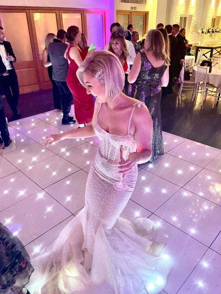 reception dancing bride
