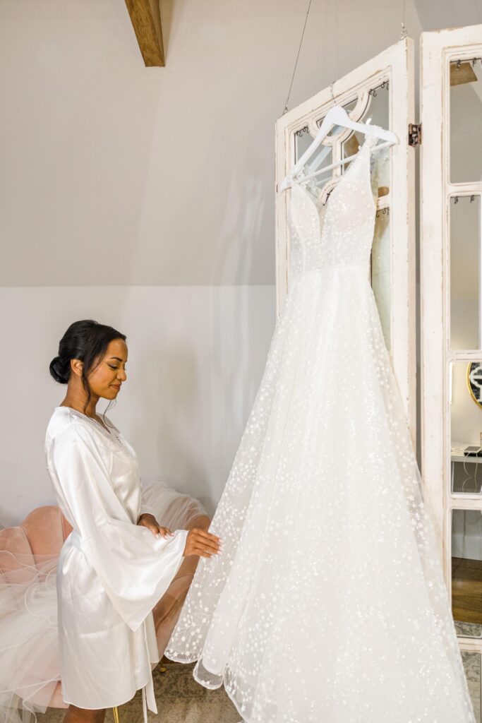 dress and bride