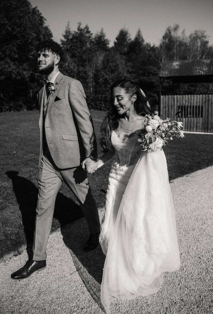 Martina Liana wedding dress after bridal alterations including sleeve fitting and bespoke corset modifications