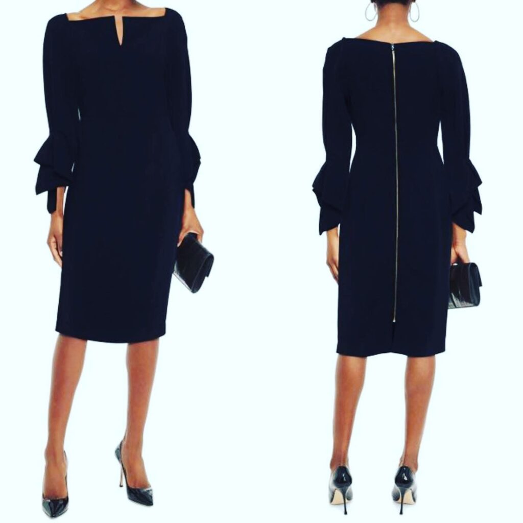 Roland Mouret Dress Alterations for a Mother of Bride wedding day outfit