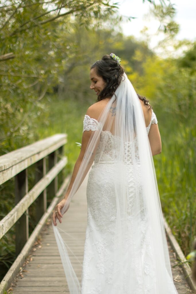 cathedral veil for a Morden bride