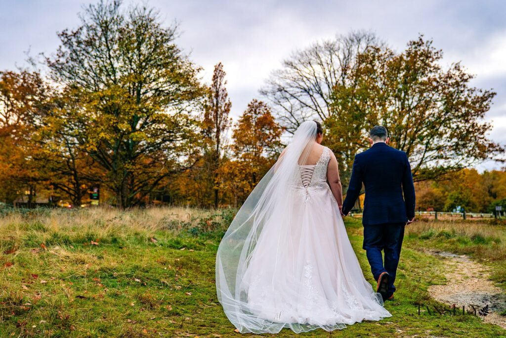 WED2B Marianna wedding dress alterations for a bride from Chigwell Essex back view.
