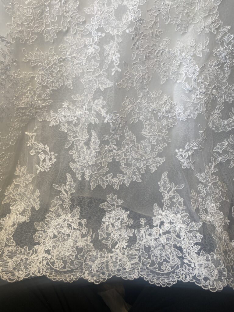 Luxury bridal gown fitting consultation showing wedding dress alterations cost assessment sophia Tolli Chessington bride