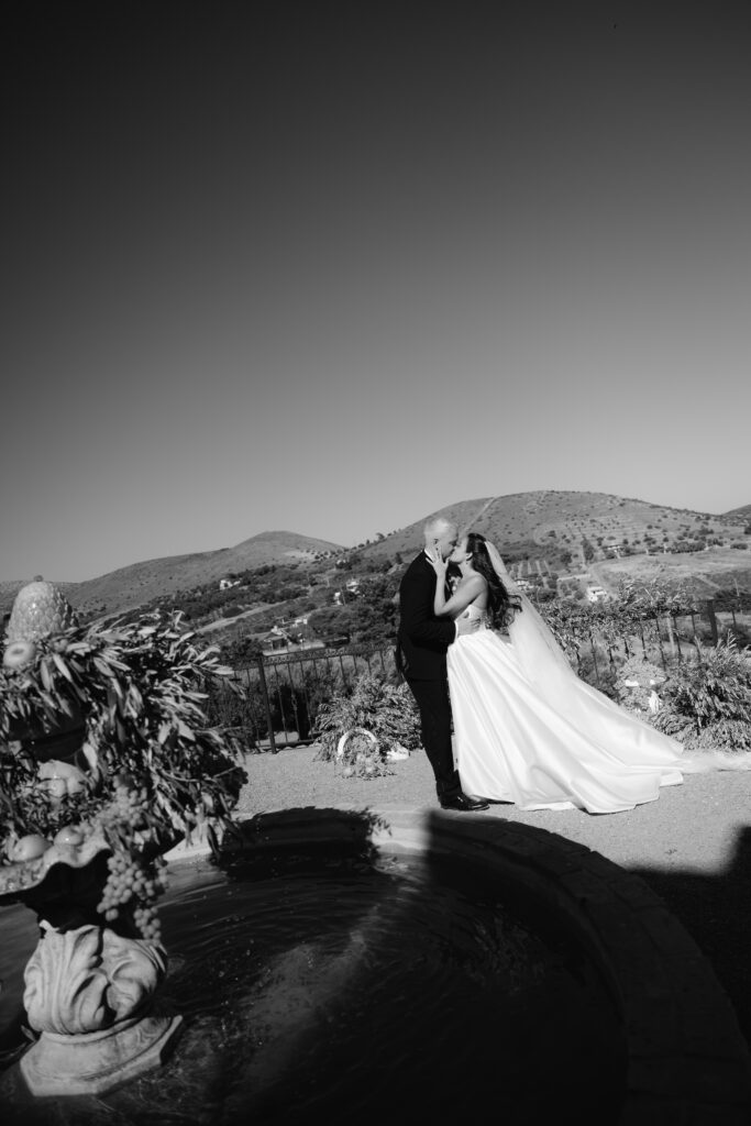 beautiful bride in her stunning wedding gown.