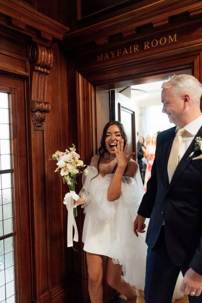 Registration of wedding in Marylebone London East Croydon Bride Anthea