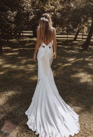 Clapham bridal alterations for a Grace Loves Lace Aura wedding dress before couture alterations done.