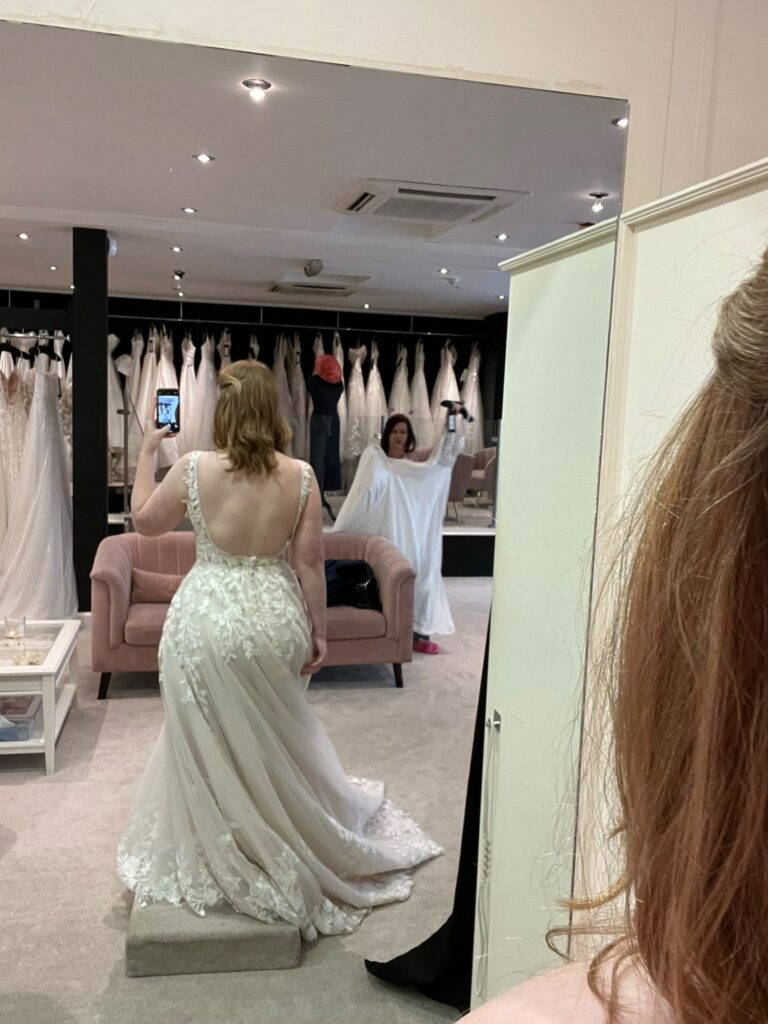 before alteration started Wedding Alterations Worcester Park.