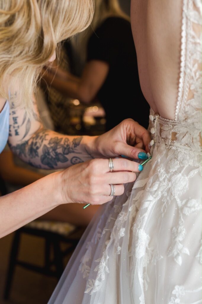 button details Wedding Alterations Worcester Park