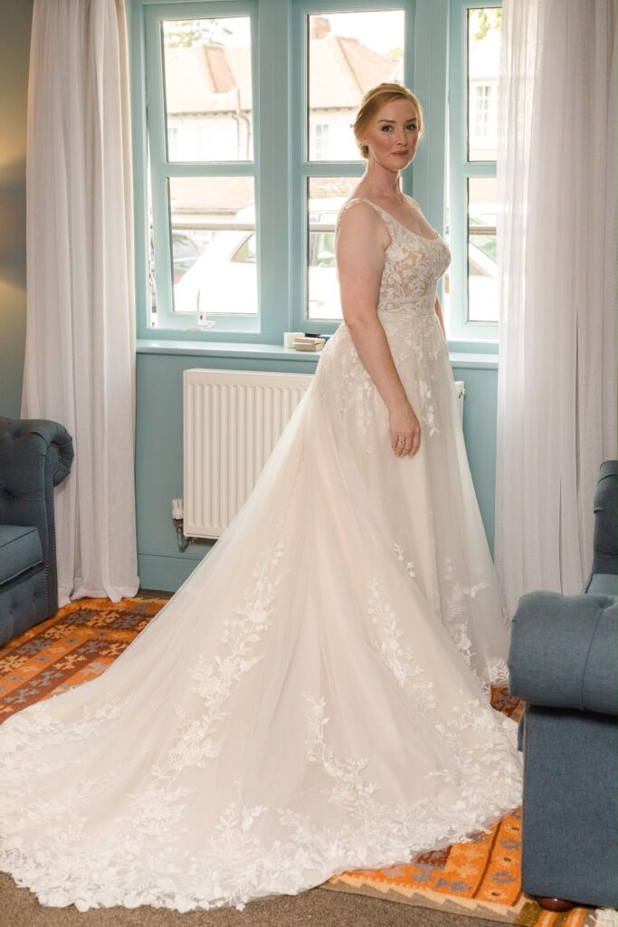 Wedding Alterations Worcester Park loop and buttons close up