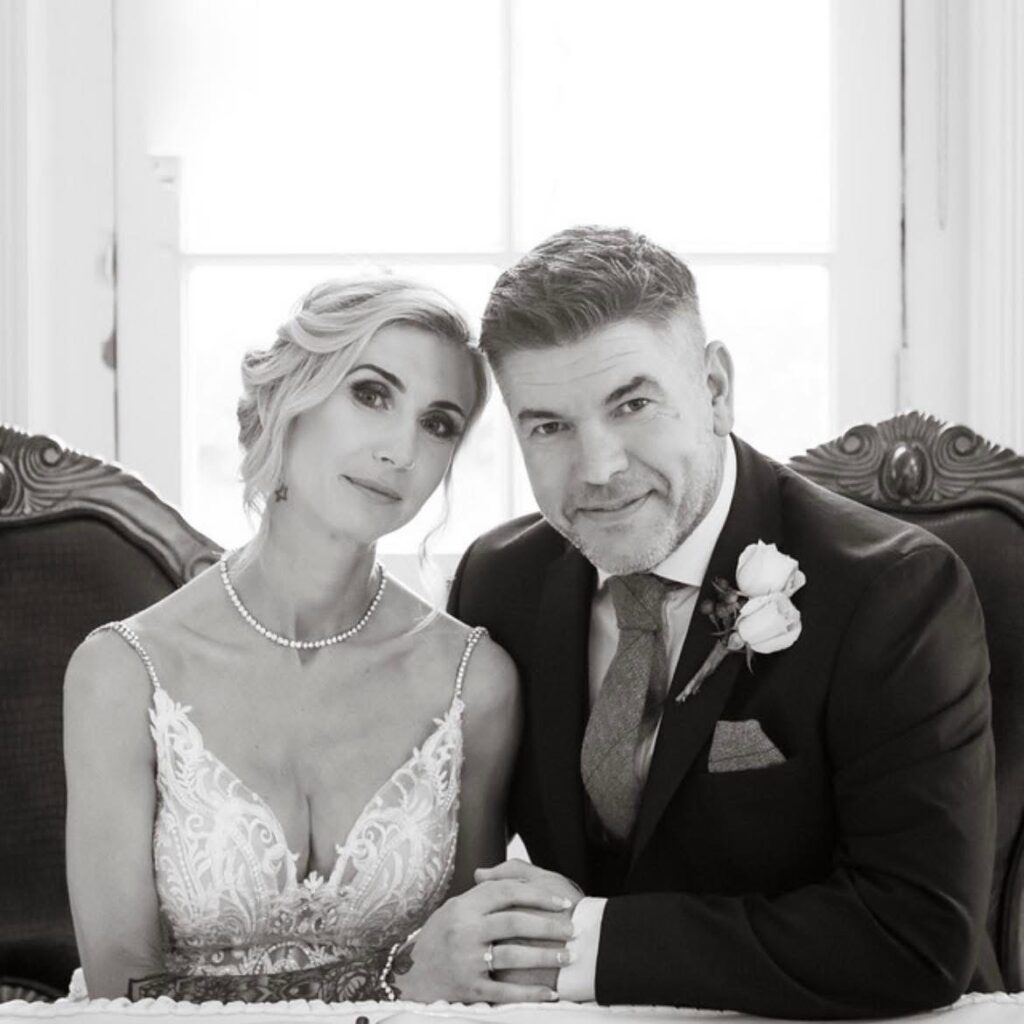 portrait of Blue by Enzoani Lena bridal gown after expert Greater London bridal alterations and silhouette refinement
