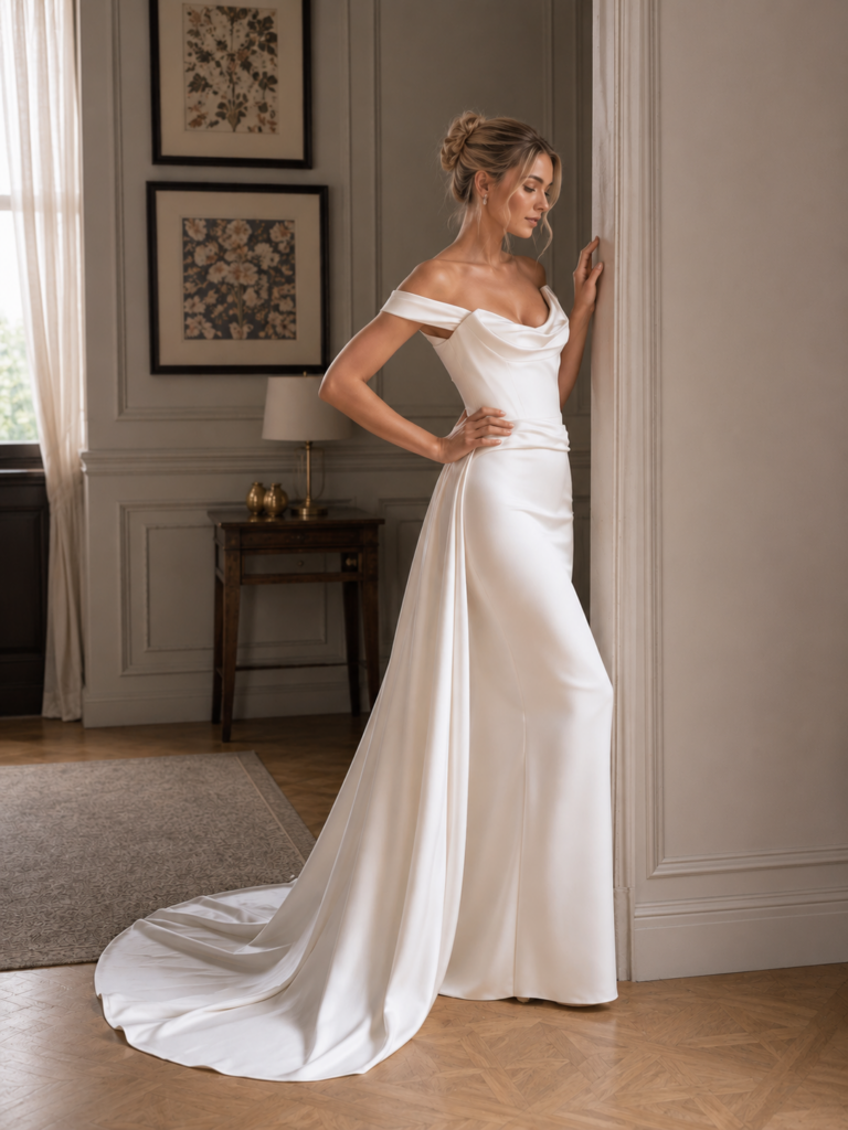 Vivienne Westwood Grace Nova wedding dress during couture bridal alterations