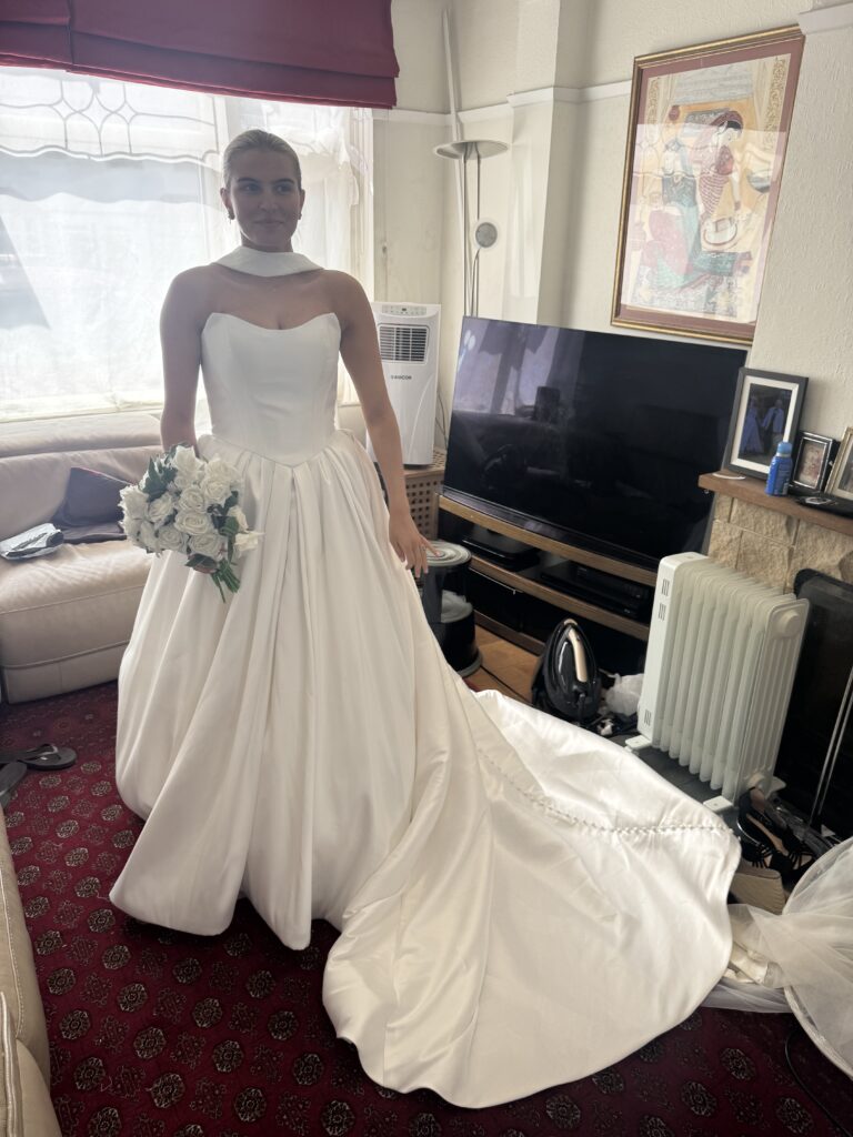 Stella York Wedding dress for a Tooting bride.