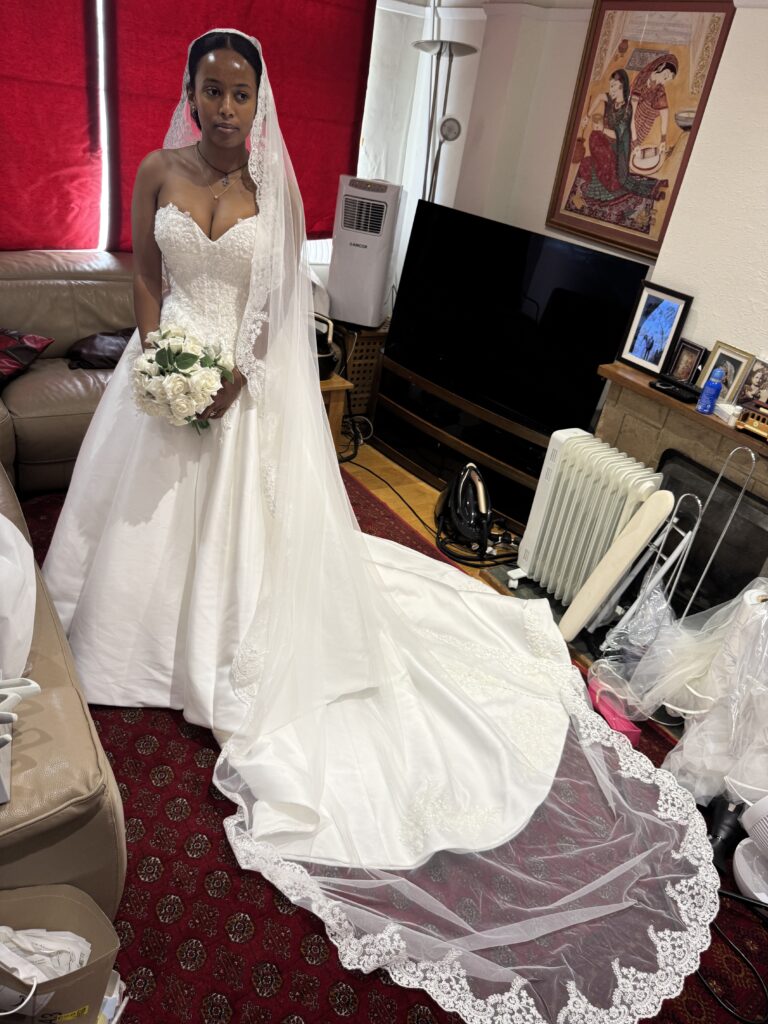 final fitting at my Sutton Studio in Greater London.