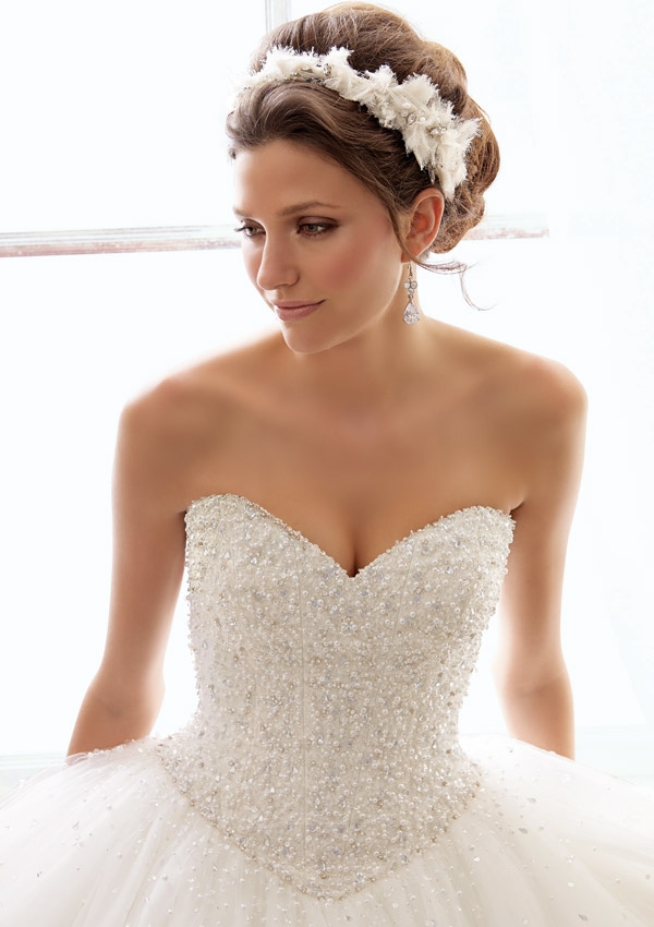 original neckline before Coulsdon bridal alterations