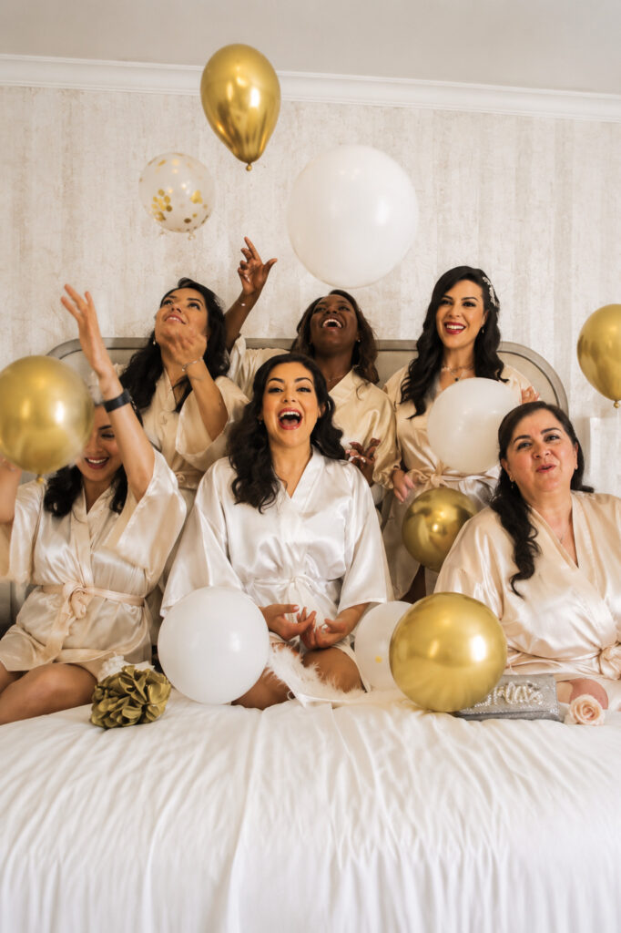 West Norwood bridal and bridesmaid’s alterations pre wedding prep photo