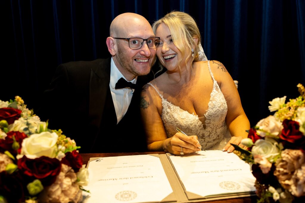 Banstead Wed2B alterations bride and groom together.