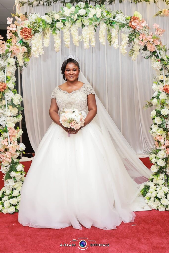 Coulsdon bride wearing Morilee wedding gown after couture bridal alterations in Sutton Surrey