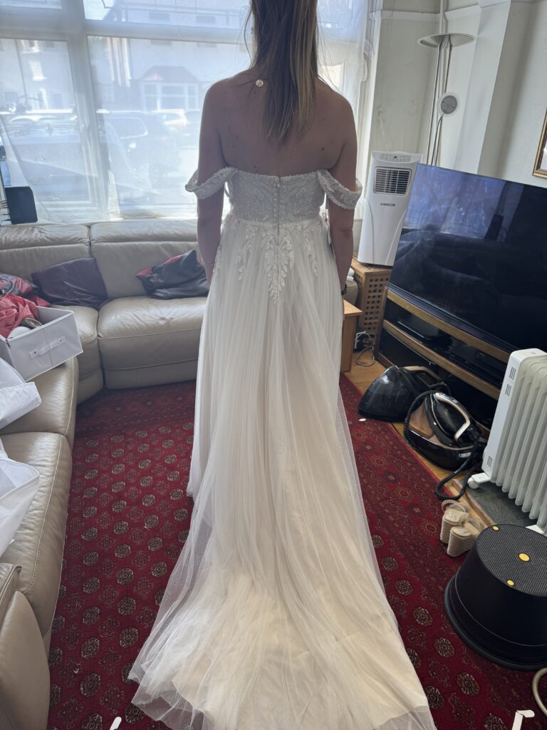 back view if final fitting