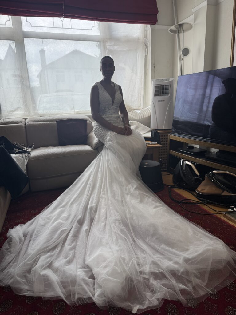 final fitting at my Greater London Studio.