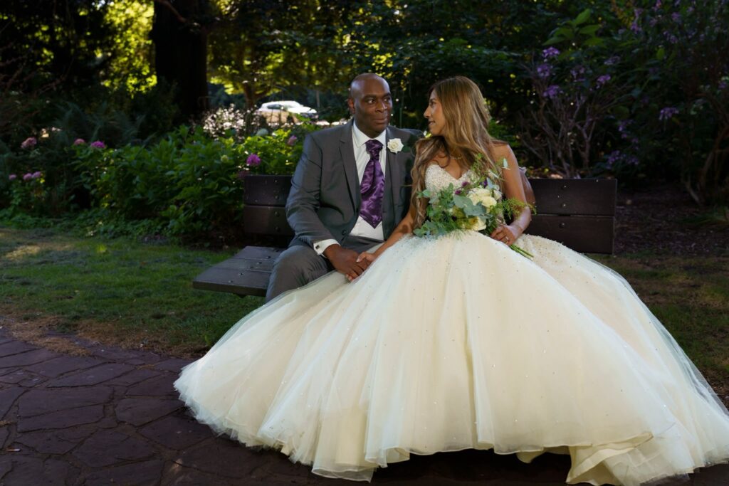 Mori Lee ballgown after wedding dress alterations for a Cheam bride