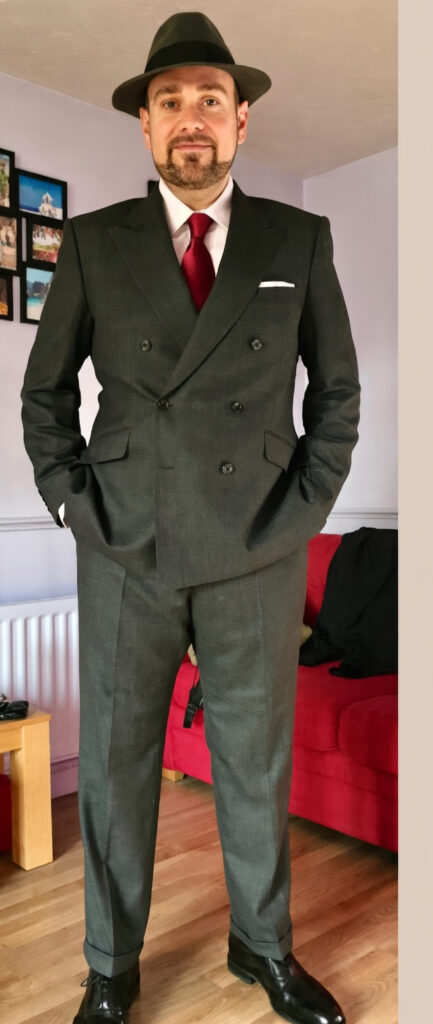 Precision jacket fitting and suit alterations for Carshalton client