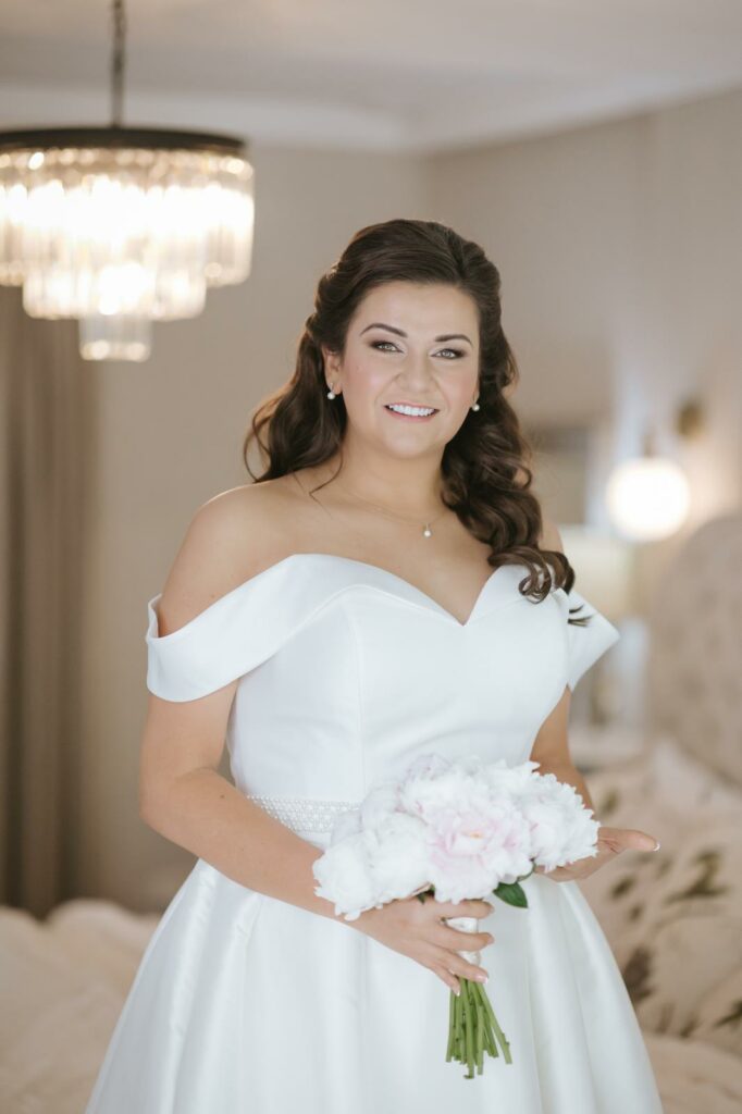 close up Wandsworth bridal alterations for a wedding dress reduced by four sizes