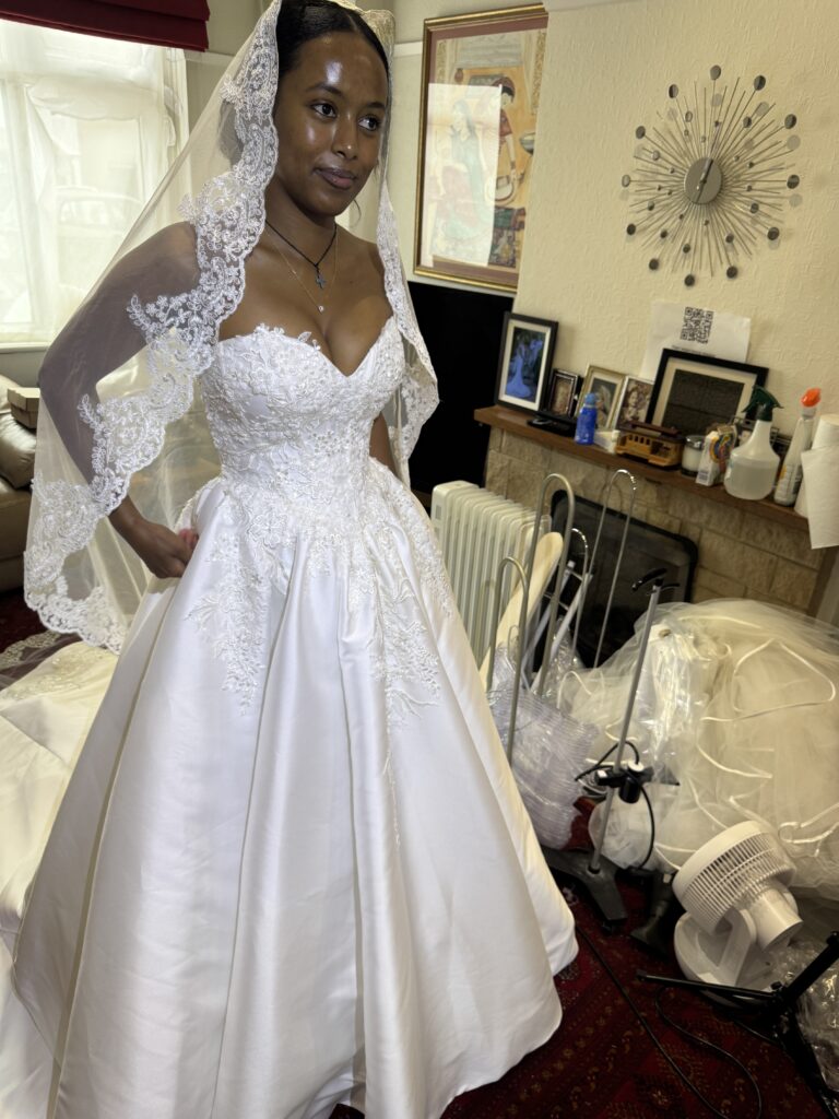 London Bride WED2B Jules dress transformed.