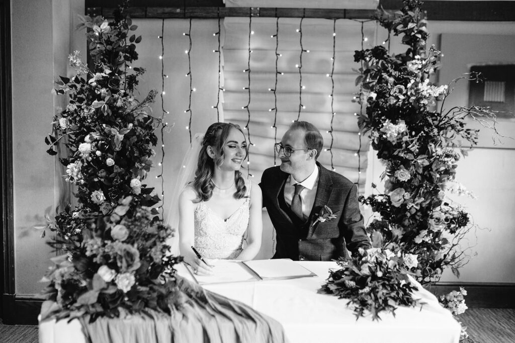 Walton on the Hill bridal alterations with Heavily beaded Essense of Australia wedding dress fitted through the bodice and waist