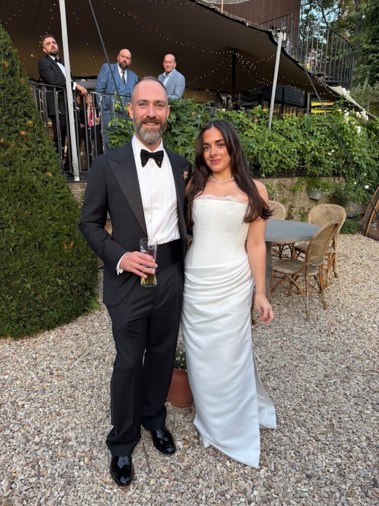 Walton-on-the-Hill bride wearing her altered KYHA Eaton wedding dress