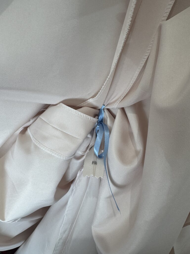 Stella York Crawley Bridal Alterations under single tie up french bustle