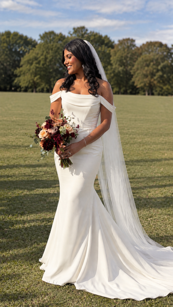 Justin Alexander Wedding Dress Alterations London expert bride wearing dress on her wedding day.